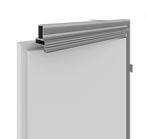 Concealed door set without aluminum edge for a seamless minimalist look
