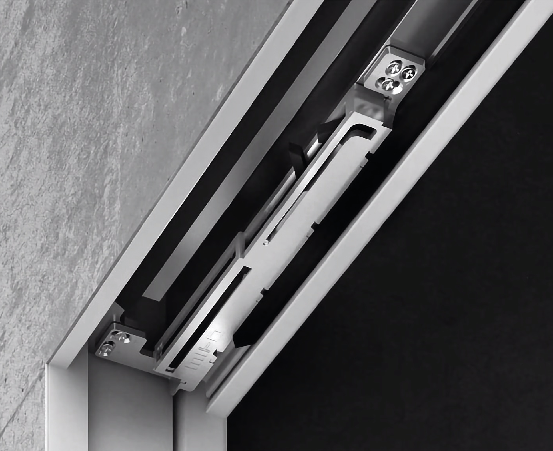 HANDY Soft-Close Closer for Pocket Sliding Doors — Smooth and Silent Operation HANDY closer for pocket sliding door systems with soft-close mechanism